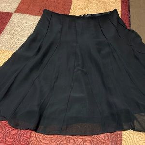 Flared chiffon skirt